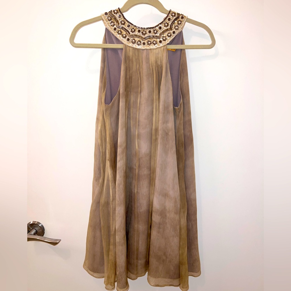 Alice + Olivia Halter Beaded Dress